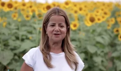 La gobernadora del Atlántico, Elsa Noguera.