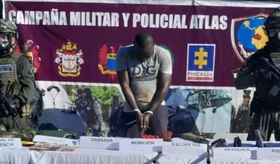 Binley Castro Chillambo, el ‘Señor del Pacífico’, capturado.