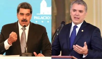 Los Presidentes de Venezuela, Nicolás Maduro, y de Colombia, Iván Duque.