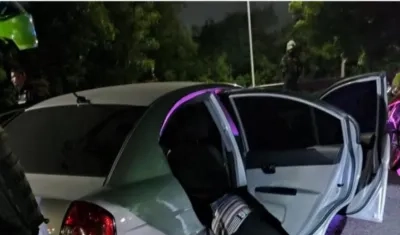 Escena del triple asesinato.