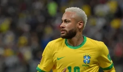 Neymar, delantero brasileño. 