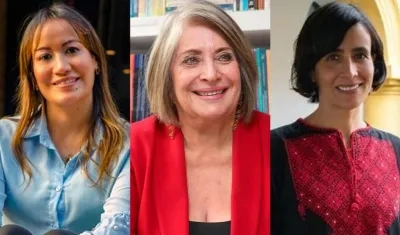 Carolina Corcho, Cecilia López Montaño y Susana Muhamad.