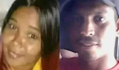 Liceth González, fallecida; Harold Fuentes, herido.