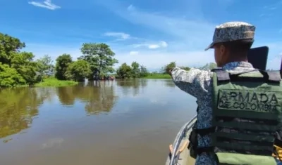 La Armada logró rescatar los dos cuerpos y enviarlos a Magangué.