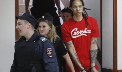 Brittney Griner fue detenida en febrero pasado en Moscú.