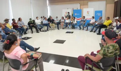 Reunión de Gobernación con comunidad del Sur del Atlántico.