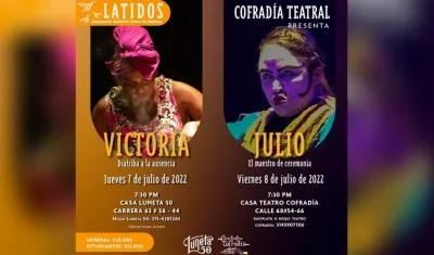 Nuevas obras del grupo Cofradía Teatral. 