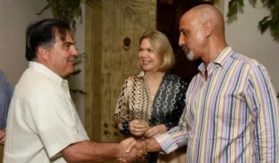 Francisco Palmieri, en Barranquilla con directivos de la Cámara de Comercio Colombo-Americana.