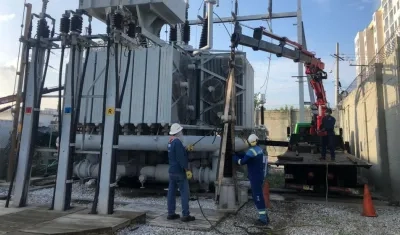 Trabajos de la empresa de energía Air-e.