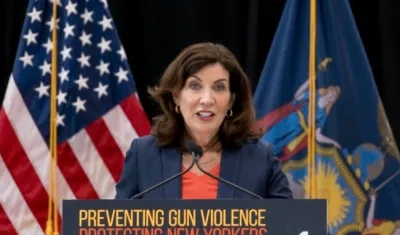 Gobernadora de Nueva York, Kathy Hochul, en una fotografía de archivo. 