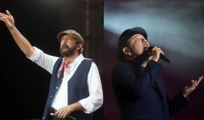 Juan Luis Guerra y Rubén Blades en el festival Cruïlla 
