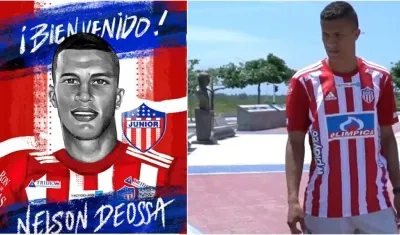 Nelson Deossa, nuevo jugador de Junior. 