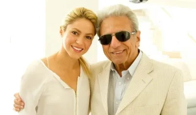 Shakira con su padre William Mebarak.