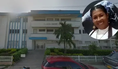 Francia Elena Acosta fue llevada a la Clínica Madre Bernarda. 