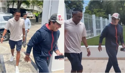 Carlos Bacca con Alejandro Char. 