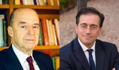 Álvaro Leyva Durán y José Manuel Albares. 