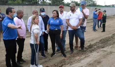 La Gobernadora en el recorrido por el sur del Atlántico