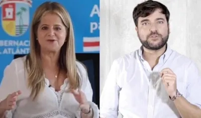 La Gobernadora Elsa Noguera y el Alcalde Jaime Pumarejo.