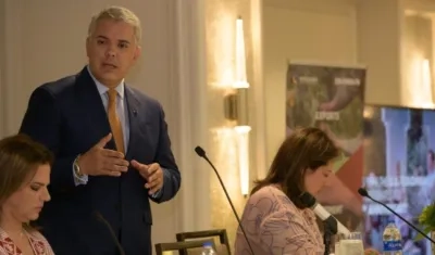 El presidente de Colombia, Iván Duque