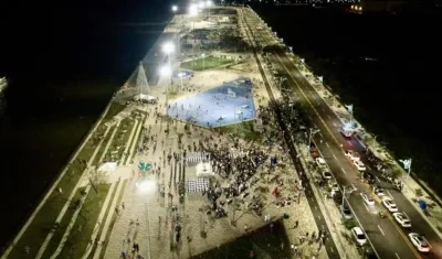  Imagen aérea del Gran Malecón del Río.