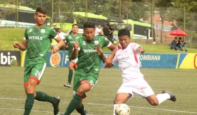 Acción del partido entre Atlántico y Boyacá. 