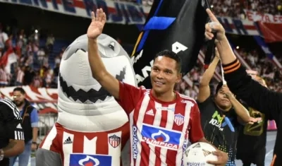 Carlos Bacca, delantero de Junior. 
