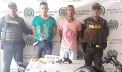 Los dos hombres fueron capturados por la Policía. 