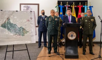 Diego Molano, Ministro de Defensa. 