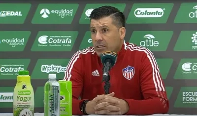 Juan Cruz Real, entrenador de Junior. 