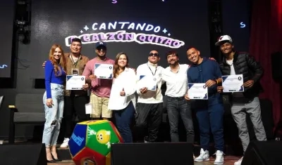 Premiación de 'Cantando a Calzón Quitao'.