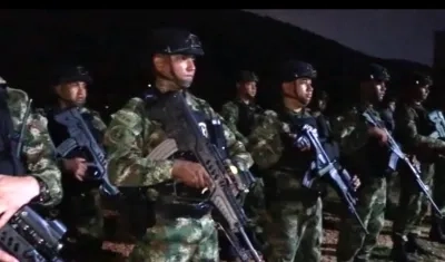 Despliegue militar en el Catatumbo.