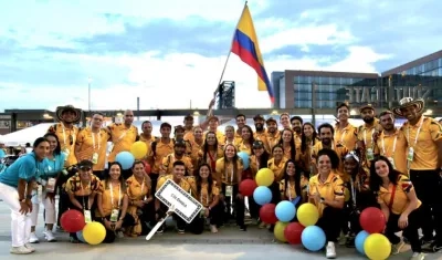 Delegación de Colombia en los Juegos Mundiales. 