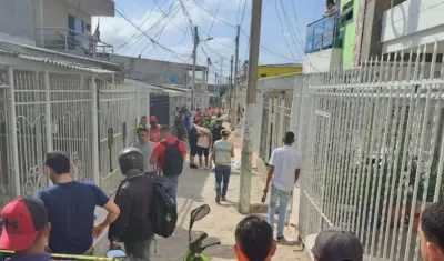 En esta cuadra de Costa Hermosa ocurrió el homicidio.