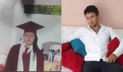 Dayana Marcela Mejía López y Anuar Dayán Orozco Cuello, los dos muertos. 