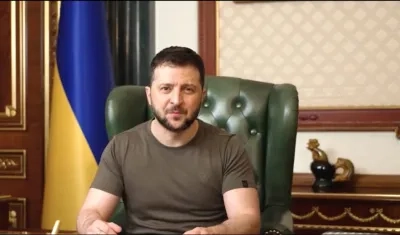 Volodimir Zelenski, Presidente de Ucrania.