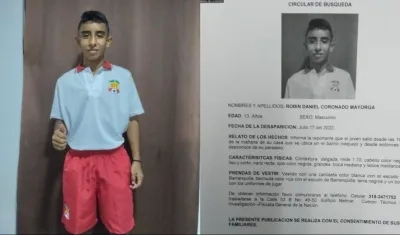 Robin Daniel Coronado Mayorga.