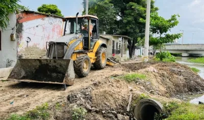 Trabajos en el Caño de la Auyama