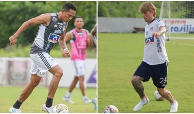 Carlos Bacca e Iván Rossi buscan estar a tiempo para el partido del sábado. 