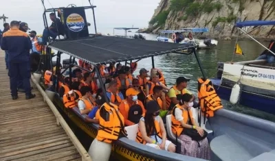 Paseo de turistas en el Magdalena