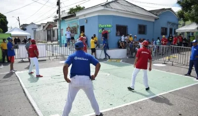 Practicantes de Chequita en Barranquilla. 