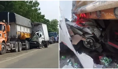 Vehículos involucrados en el accidente. 