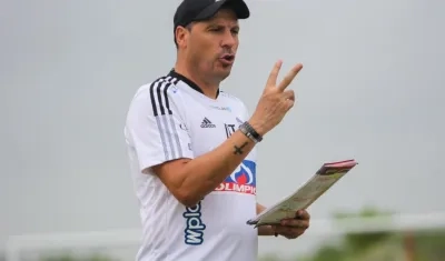 Juan Cruz Real, entrenador de Junior. 