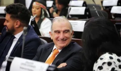 Humberto De la Calle, estrenando curul de Senador este 20 de julio.