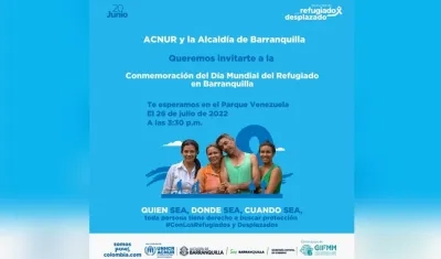 Día mundial del refugiado en Barranquilla. 