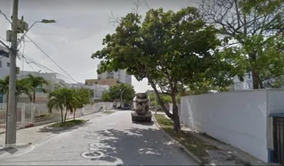 Lugar donde se presentó el fleteo en el barrio Villa Santos. 