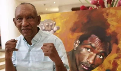 Antonio Cervantes, conocido como 'Kid Pambelé', el mejor boxeador colombiano de la historia.