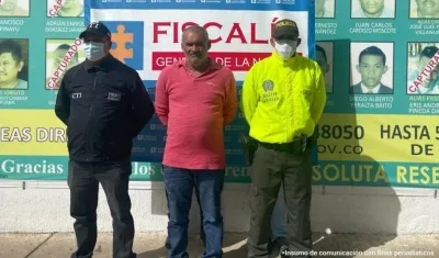 Hernaldo de Jesús Martínez Goenga fue capturado por presunto feminicidio.