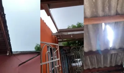 Una de las viviendas afectadas
