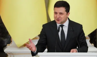 El presidente de Ucrania, Volodímir Zelenski.