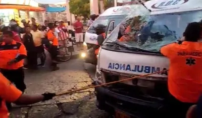 Imágenes del accidente.